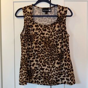 Antthony Medium Cheetah Print Sleeveless Blouse